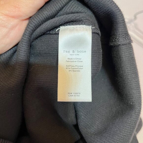 Rag & Bone Black Ribbed Short Sleeve ‎ Maxi Dress Size Small - Picture 6 of 8